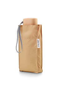 Homeware: Cream-Beige Folding Compact Umbrella – CAMILLE