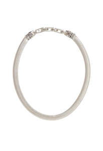 Clare V: Snake Chain Collar - Silver