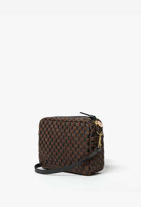 Midi Sac - Leather & Suede Woven Checker