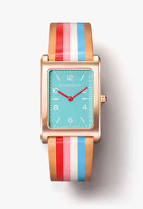 La Californienne: Daybreak Watch - Ceurlean Blanc Cerise