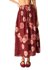 Bella Skirt - Poppy Cherry