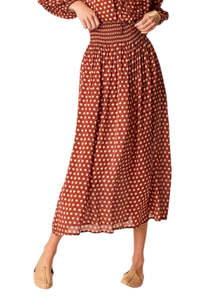 Bella Skirt - Polka Dot Cappuccino