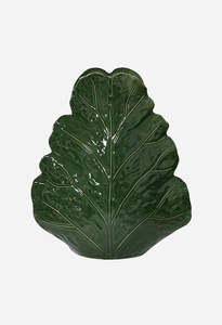Large Sculptured Leaf Vase