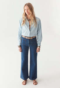 Wide Leg: Denim Edna Pant
