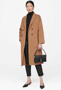 Dylan Coat - Camel Cashmere Blend