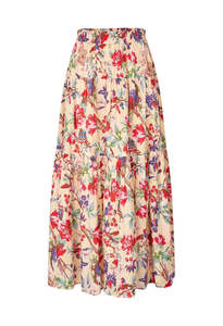 Skirts: SunsetLL Maxi Skirt - Flower Print