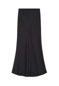 Skirts: Bar Silk Skirt - Black