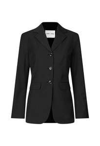 Jackets And Coats: Satove Blazer - Black Melange