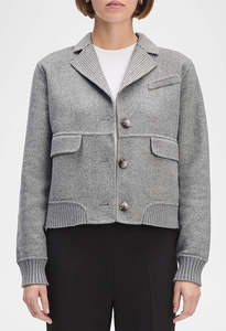 The City Bomber - Grey Houndstooth