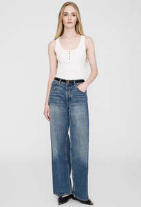 T Shirts: Alessia Tank - Ivory