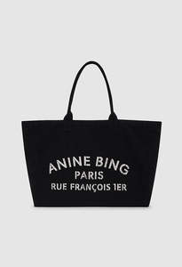 Leo Canvas Tote - Black