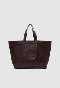 Bags And Wallets: Large Rio Tote - Dark Brown Recycled Leather