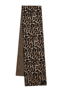 Hannah Scarf - Black And Brown Leopard