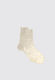 Ribbed Laminated Socks - Platino