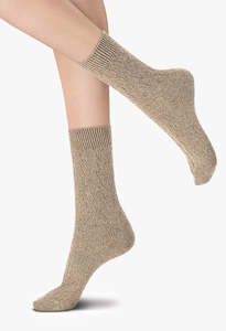 Socks: Gwen Socks - Beige Melange