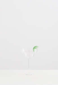 1 Margarita Glass - Clear/Green