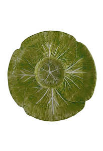Radicchio Ceramic Dip Platter - Green