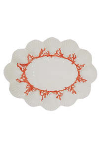 Saint Jacques Ceramic Platter - Coral