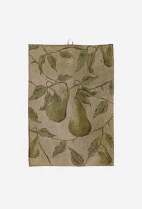 Napkins: Branche de Poire Linen Tea Towel