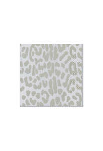 Zanzibar Paper Cocktail Napkins in Silver