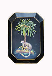 Les Ottomans: Decorative Iron Tray - Monkey