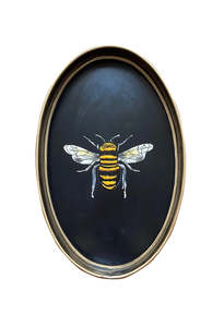 Les Ottomans: Decorative Iron Tray - Flora Bumble Bee