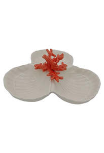 Les Ottomans: Coral Ceramic Starter Plate