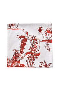 Red Toile Napkins Set of 4