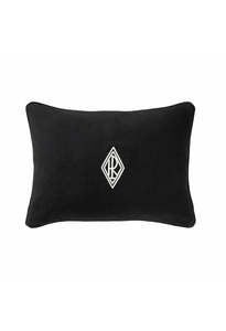 Ralph Lauren: Park Row Percy Cushion Cover - Black