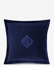 Ralph Lauren: Velvet Cushion Cover - Navy