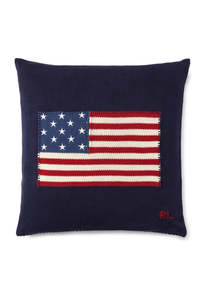 Ralph Lauren: RL Flag Cushion Cover - Navy