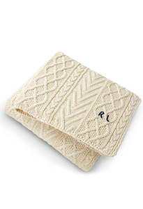 Highland Knit Throw - Cream