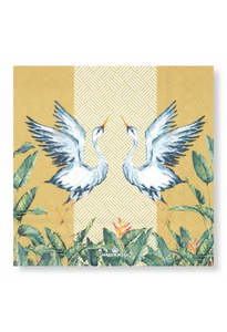 Manor Road: Birds Of Paradise Napkin - Cocktail
