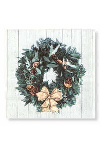 Manor Road: Rustic Wreath Napkins - Luncheon