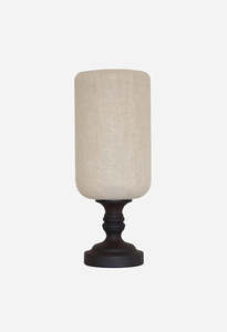 Medina Linen and Glass Lamp