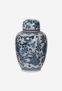 Ginger Jar Large Blossom - Blue & White