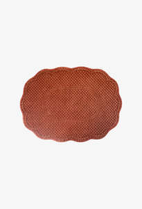 French Country: Rena Quilted Placemat - Rust