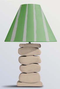 Rubble: Bobby Painted Pistachio Shade Lamp