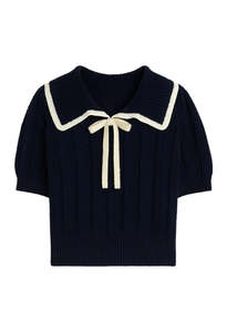 Rixo: Pippa Top - Deep Navy