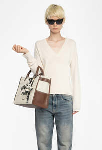 Zadig Et Voltaire: Vivi WS Patch Heart - Ecru