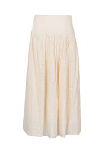 Nalla A-Line Midi Skirt - Cowrie