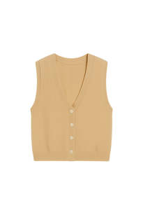 Jada Button Up Tank - Biscotti