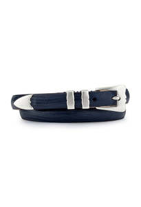 Accessories: Lobster Belt - Navy Lizard