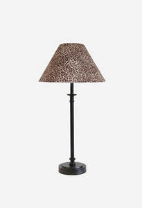 All: Nile Table Lamp W/ Leopard Lampshade