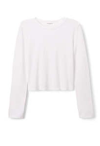 Perfectwhitetee: Jamie Long Sleeve - White