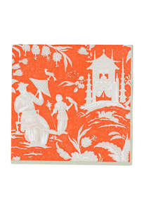 Homeware: Silk Road Toile Mandarin Cocktail Napkins