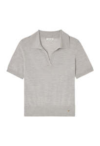 Moni Polo Sweater - Light Heather Grey