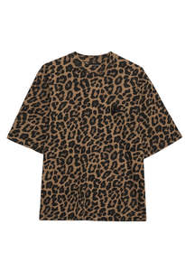 Avi Tee - Black And Brown Leopard