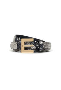 Nicola Belt – Black and White Snake