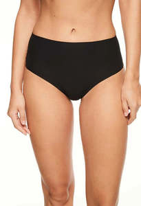 Chantelle: High Waisted Thong - Black